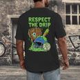 Spooky Zombie Respect The Drip Baseball Halloween Men's Back Print T-Shirt Spooky Zombie Respect The Drip Baseball Halloween Men's Back Print T-Shirt