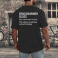 Sport Definition Baseball Soccer Benchwarmer Blues Men's Back Print T-Shirt