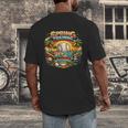 Spring Training 2026 Retro Baseball Palm Cactus Men's Back Print T-Shirt