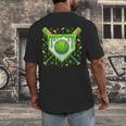 St Patrick Day Baseball Drip Ice Cream Boys Men Men's Back Print T-Shirt