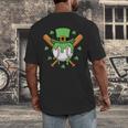 St Patricks Day Baseball Drip Ice Cream Baseball Home Plate Men's Back Print T-Shirt St Patricks Day Baseball Drip Ice Cream Baseball Home Plate Men's Back Print T-Shirt