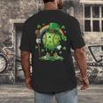 St Patricks Day Baseball Leprechaun Rainbow Green Baseball Men's Back Print T-Shirt St Patricks Day Baseball Leprechaun Rainbow Green Baseball Men's Back Print T-Shirt