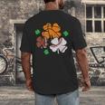 St Patricks Day Shamrock Basketball Baseball Men Boys Kids Men's Back Print T-Shirt