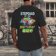 Stepdad Of The Birthday Boy Baseball Football Colorful Men's Back Print T-Shirt Stepdad Of The Birthday Boy Baseball Football Colorful Men's Back Print T-Shirt