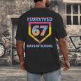 I Survived 67 Days Of School Baseball Trend For Boys Girls Men's Back Print T-Shirt