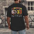I Survived 6733 Days Of 4th Grade Baseball Football 100 Day Men's Back Print T-Shirt I Survived 6733 Days Of 4th Grade Baseball Football 100 Day Men's Back Print T-Shirt
