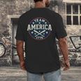 Team America 1776 4th Of July Patriotic Baseball Men's Back Print T-Shirt Team America 1776 4th Of July Patriotic Baseball Men's Back Print T-Shirt