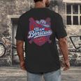 Team Boricua Puerto Rico Baseball Coqui Frog Pava Hat Fan Men's Back Print T-Shirt Team Boricua Puerto Rico Baseball Coqui Frog Pava Hat Fan Men's Back Print T-Shirt