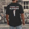Thank You Kersh Clayton Kershaw Los Angeles Baseball MLBPA Men's Back Print T-Shirt