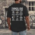 Things I Do In My Spare Time Baseball Lover Men's Back Print T-Shirt Things I Do In My Spare Time Baseball Lover Men's Back Print T-Shirt