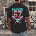 Trendy Mason 67 Mem Ice Cream Drip Baseball Birthday Costume Men's Back Print T-Shirt Trendy Mason 67 Mem Ice Cream Drip Baseball Birthday Costume Men's Back Print T-Shirt