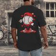 Valentine Baseball Drip Ice Cream Youth Boys Couples Men's Back Print T-Shirt Valentine Baseball Drip Ice Cream Youth Boys Couples Men's Back Print T-Shirt