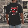 Valentines Day Baseball Heart Bat Sunglasses Men Boys Kids Men's Back Print T-Shirt Valentines Day Baseball Heart Bat Sunglasses Men Boys Kids Men's Back Print T-Shirt