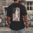 Vintage American Flag Baseball Batter Patriotic Home Run Men's Back Print T-Shirt Vintage American Flag Baseball Batter Patriotic Home Run Men's Back Print T-Shirt
