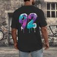 Vintage Baseball 92 Number Men's Back Print T-Shirt Vintage Baseball 92 Number Men's Back Print T-Shirt