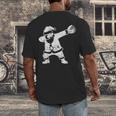 Vintage Dabbing Santa Christmas Baseball Xmas Costume Men's Back Print T-Shirt Vintage Dabbing Santa Christmas Baseball Xmas Costume Men's Back Print T-Shirt