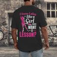 Women's Play Like A Girl Softball Baseball Girls Men's Back Print T-Shirt