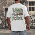 100 Days Of School Baseball Camo Men Boy Kid Men's Back Print T-Shirt