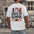 100 Days Of School Coquette Bow Baseball 100th Day Girl Kid Men's Back Print T-Shirt 100 Days Of School Coquette Bow Baseball 100th Day Girl Kid Men's Back Print T-Shirt