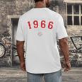 60 Year Old 1966 Classic Baseball 60th Birthday Men's Back Print T-Shirt