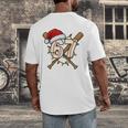 67 Baseball Xmas Lights Santa Hat Holiday Men's Back Print T-Shirt 67 Baseball Xmas Lights Santa Hat Holiday Men's Back Print T-Shirt