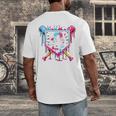9th Birthday Boys Baseball Ice Cream Drip Boys Baseball Men's Back Print T-Shirt