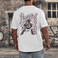 Baseball Catcher Gear Home Plate Men's Back Print T-Shirt
