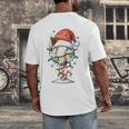 Baseball Christmas Ball Hat Snow Winter Premium Tri-Blend Men's Back Print T-Shirt Baseball Christmas Ball Hat Snow Winter Premium Tri-Blend Men's Back Print T-Shirt