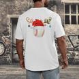 Baseball Christmas Reindeer Santa Hat Sports Player Xmas Men's Back Print T-Shirt Baseball Christmas Reindeer Santa Hat Sports Player Xmas Men's Back Print T-Shirt