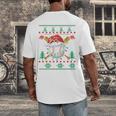 Baseball Christmas Ugly Sweater Santa Sport Men Kids Men's Back Print T-Shirt