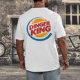 Baseball Dinger King Logo For Home Run Players And Fan Men's Back Print T-Shirt Baseball Dinger King Logo For Home Run Players And Fan Men's Back Print T-Shirt