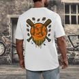 Baseball Drip Ice Cream Dripping Blaze Hunter Orange Camo Men's Back Print T-Shirt Baseball Drip Ice Cream Dripping Blaze Hunter Orange Camo Men's Back Print T-Shirt
