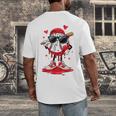 Baseball Drip Ice Cream Sunglasses Boys Youth Kids Valentine Men's Back Print T-Shirt Baseball Drip Ice Cream Sunglasses Boys Youth Kids Valentine Men's Back Print T-Shirt