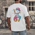 Baseball Drip Number 67 Six Seven Meme Ice Cream Dripping Men's Back Print T-Shirt Baseball Drip Number 67 Six Seven Meme Ice Cream Dripping Men's Back Print T-Shirt