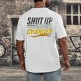 Baseball Fan Shut Up I'm Doing Game Changer Premium Tri-Blend Men's Back Print T-Shirt