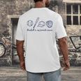 Baseball Is My Favorite Season Sports Minimalist Line Art Men's Back Print T-Shirt