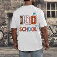 Baseball Football Basketball I Survived 100 Days Of School Men's Back Print T-Shirt