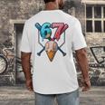 Baseball Ice Cream Drip 67 Six Seven Gen Alpha Slang Meme Men's Back Print T-Shirt Baseball Ice Cream Drip 67 Six Seven Gen Alpha Slang Meme Men's Back Print T-Shirt