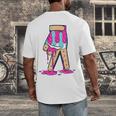 Baseball Ice Cream Drip Boys Glove Sprinkles Baseball Lover Men's Back Print T-Shirt