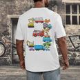 Baseball Ice Cream Drip Vehicles Youth Baseball Drip Premium Tri-Blend Men's Back Print T-Shirt