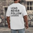 Baseball Lead Never Follow Leaders Team Captain Leadership Premium Tri-Blend Men's Back Print T-Shirt Baseball Lead Never Follow Leaders Team Captain Leadership Premium Tri-Blend Men's Back Print T-Shirt