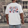 Baseball Mama Mom Mother Vintage Game Day Men's Back Print T-Shirt Baseball Mama Mom Mother Vintage Game Day Men's Back Print T-Shirt