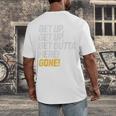 Baseball Player Get Up Get Outta Here Gone Home Run Men's Back Print T-Shirt Baseball Player Get Up Get Outta Here Gone Home Run Men's Back Print T-Shirt