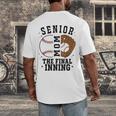 Baseball Senior Mom 2026 The Final Inning Men's Back Print T-Shirt Baseball Senior Mom 2026 The Final Inning Men's Back Print T-Shirt