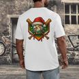 Baseball Xmas Christmas Baseball Ice Cream Drip Boys Men's Back Print T-Shirt Baseball Xmas Christmas Baseball Ice Cream Drip Boys Men's Back Print T-Shirt