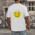 Boobies Make Me Smile Mardi Gras Raglan Baseball Tee Men's Back Print T-Shirt