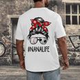 Classy Nana Life Soccer Messy Bun Baseball Mother's Day Men's Back Print T-Shirt Classy Nana Life Soccer Messy Bun Baseball Mother's Day Men's Back Print T-Shirt