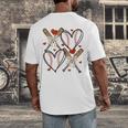 Coquette Bow XOXO Baseball Lover Heart Valentine Game Day Men's Back Print T-Shirt Coquette Bow XOXO Baseball Lover Heart Valentine Game Day Men's Back Print T-Shirt