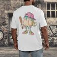 Cute Baseball Ice Cream Drip For Girls & Boys 2 Sides Men's Back Print T-Shirt