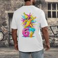 Dabbing Banana 67 Drip Baseball Drip Six Seven Joke Premium Tri-Blend Men's Back Print T-Shirt